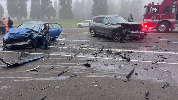 1 injured in head-on collision in Southwest Portland