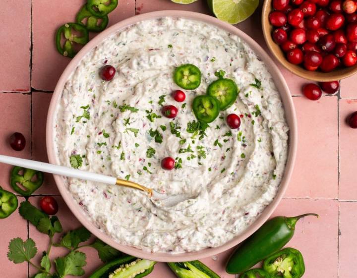 Thanksgiving for all: High-protein, gluten-free cranberry jalapeño dip