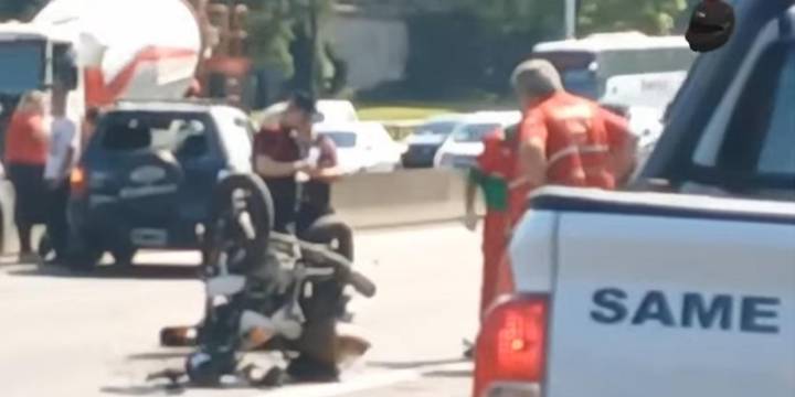 Accidente fatal en la General Paz: murió un motociclista luego de un choque con automóvil
