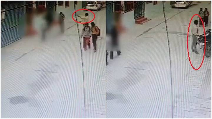 Faridabad Shooting Caught On Camera: Man Allegedly Stalks Minor Girl, Opens Fire At Her Outside Library