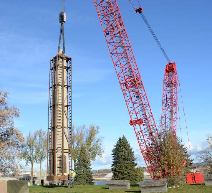 Soo Locks history monument removed from Indigenous burial grounds