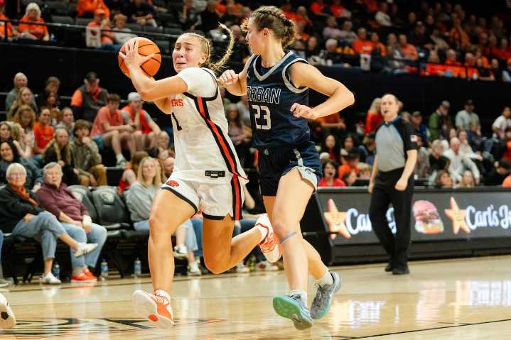Oregon State women’s basketball breezes past Corban in season opener