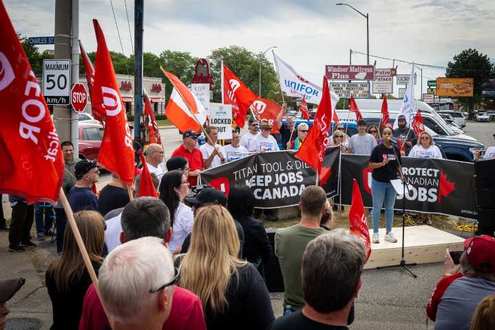 Three workers injured after truck drives through picket line