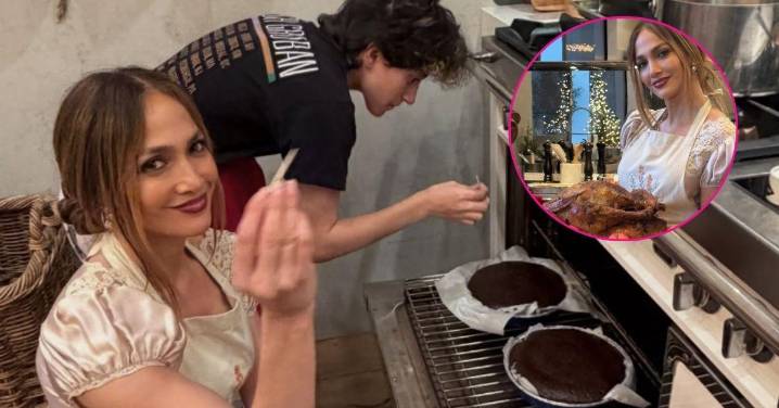 Single Jennifer Lopez Shows Off Her Turkey for Thanksgiving in Lace Dress: Photos