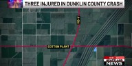 Three people are injured in crash in Dunklin County