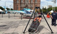 VIDEO. Helicóptero, motos de agua y hasta buggies sorprenden en la Plaza Moreno