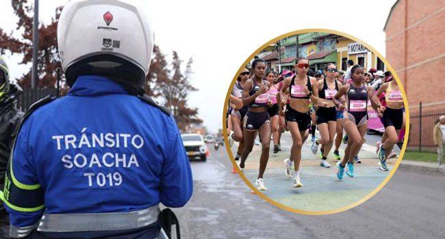 Anuncian cierres viales en Soacha por la carrera Mujeres del Sol 2025