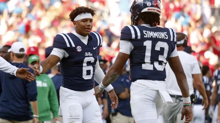 Trinidad Chambliss leads Ole Miss to 49-0 shutout over The Citadel