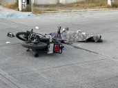 Menor de edad muere tras desigual choque entre motocicleta y camión de transporte de personal en La Florida