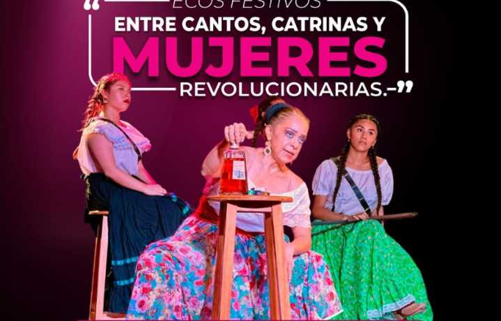 Casa de la Cultura Cancún deslumbra con cantos, catrinas y mujeres revolucionarias