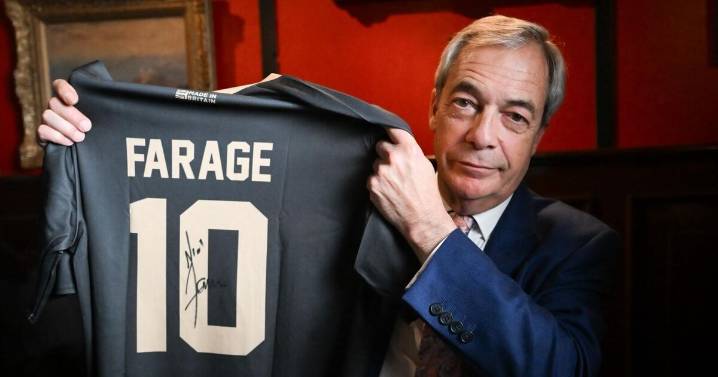 Nigel Farage’s new VIP football shirts provide major cash boost