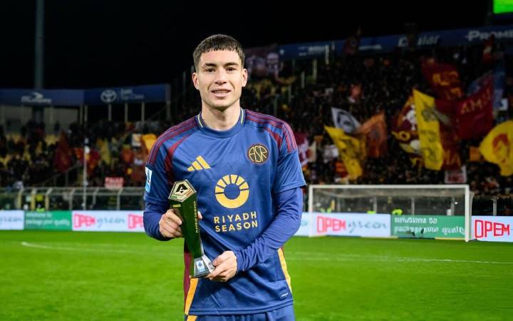 Video: el golazo de Matías Soulé en una nueva victoria de la Roma en la Europa League