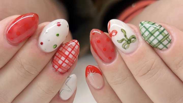 6 uñas navideñas elegantes que se ven bien para una cena casual o una gala de noche