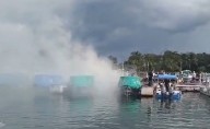 Cinco marinos resultan he ridos tras explosión de embarcación en Marina Cozumel