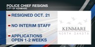 Kenmare Police Chief resigns, leaving vacant spot