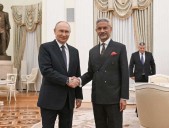 Califica canciller de India de honor reunión con presidente Putin