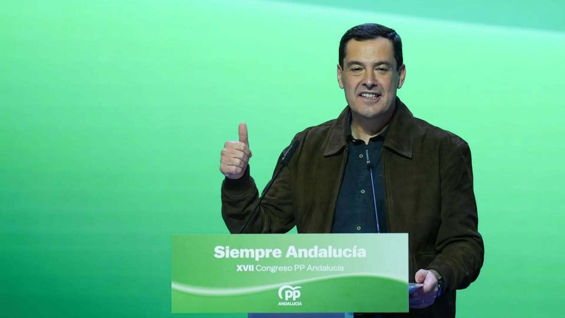 Moreno pide al PP "redoblar" el esfuerzo en mantener la mayoría absoluta en Andalucía