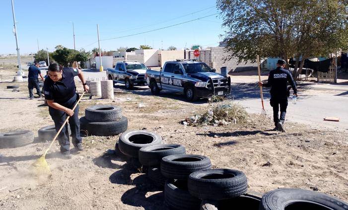 Transformaron baldío de Senderos de Oriente en cancha de futbol