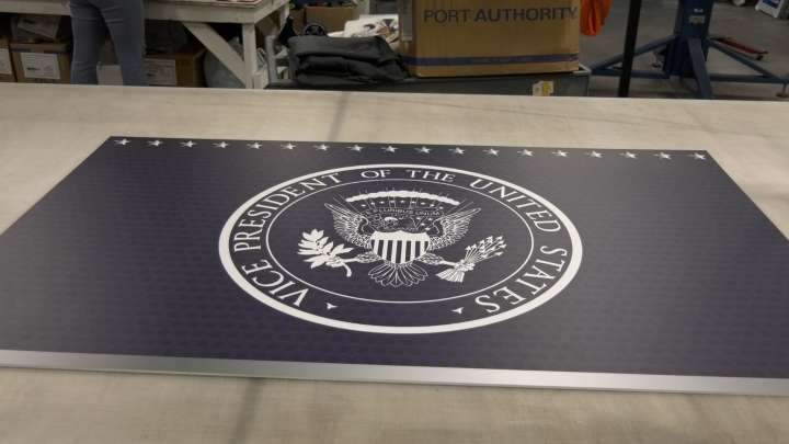 Gerald Printing prepares signs and banners for Vice President JD Vance in Fort Campbell