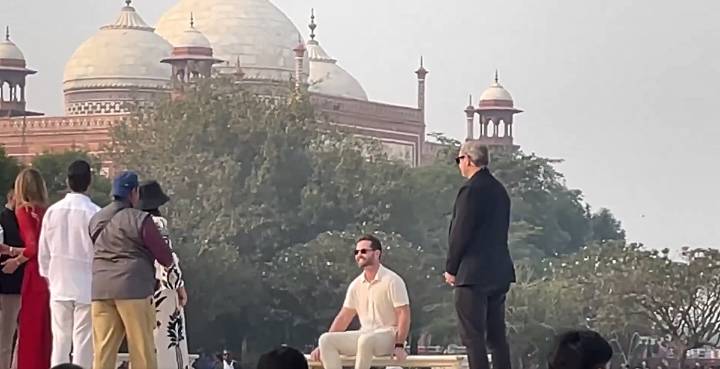 US President's Son Donald Trump Jr. Visits Taj Mahal