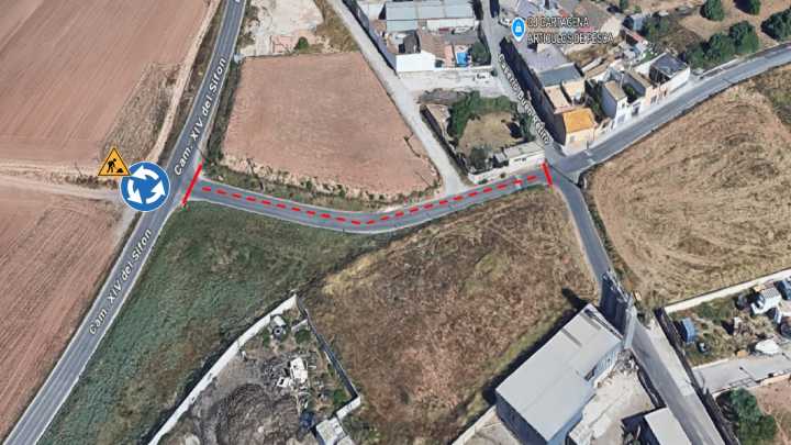 Cartagena refuerza la seguridad vial con una nueva rotonda en el Sifón