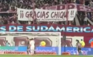 La bandera de Lanús para el presidente de la AFA: “Gracias Chiqui”