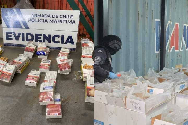 Incautan más de 9 millones de cigarros en un operativo conjunto en Punta Arenas: Carga fue avaluada en más de $300 millones