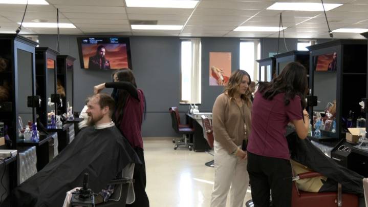 Cambria vocational school offered veterans free breakfast; haircuts