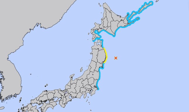 Tsunami alert for Japan after 6.7 magnitude earthquake off coast