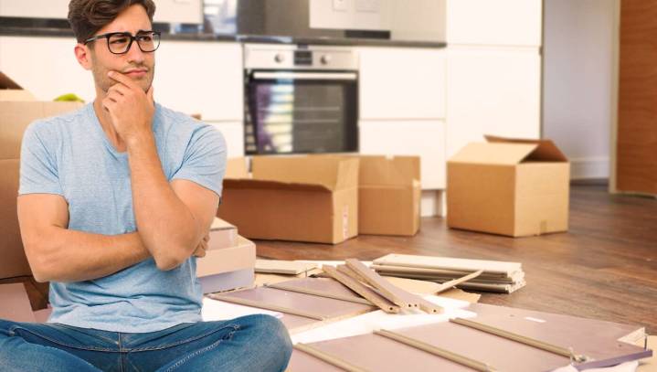 Atheist Patiently Waits For Ikea Coffee Table To Assemble Itself