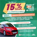 Hasta el 31 de marzo habrá descuento del 15% en el impuesto de vehículos