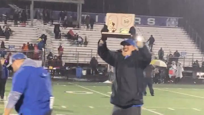 CVCA football collects OHSAA regional title trophy after beating VASJ
