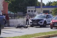 Corte de circulación provoca choque y deja a motociclista lesionado en Campeche