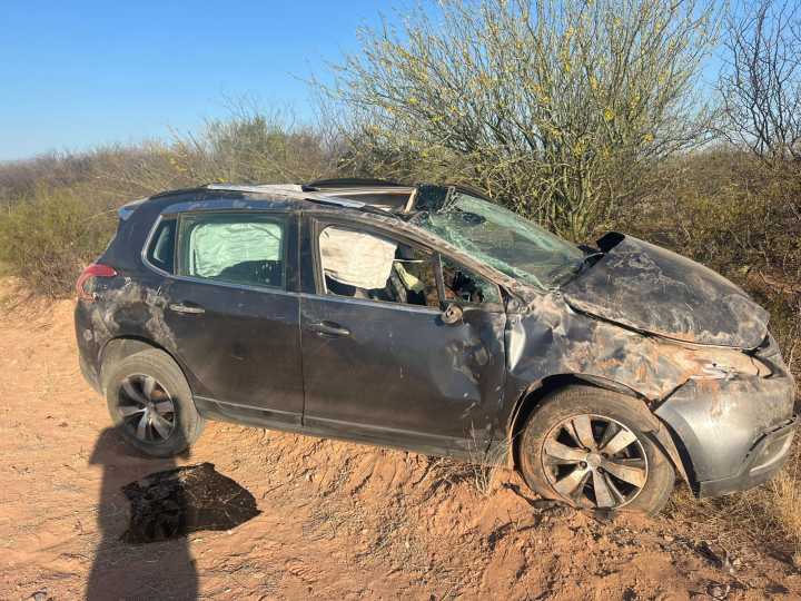 El Portezuelo: Vuelco en Ruta Provincial 28 dejó un herido trasladado a Capital
