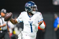 Waiver Wire Express - Week 13 Lightning Round for Emanuel Wilson, Devin Neal, Darnell Mooney, Chris Rodriguez Jr., Chimere Dike, Brenton Strange, Cam Ward