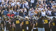 DePauw football celebrates fourth straight win in Monon Bell rivalry vs Wabash