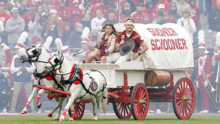 First Native woman drives Oklahoma's iconic Sooner Schooner