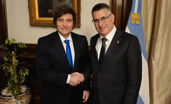Milei se reunió con el canciller de Israel en Casa Rosada