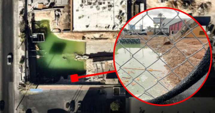 Mystery green pond sparks concern at Vegas Loop construction Site