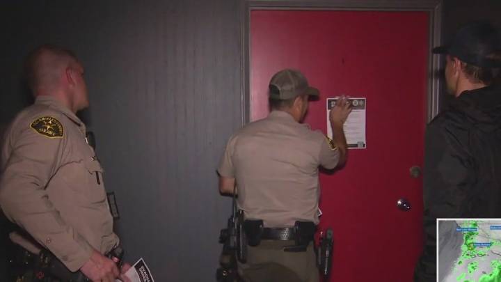Authorities checking door to door for evacuees