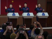 Chinese astronauts return to Earth after being stuck in space