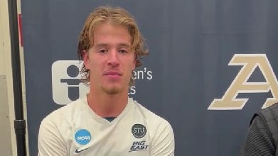 Akron's Matthew Paiva, Jared Embick, Stefan Dobrijevic