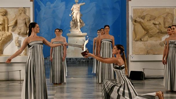 Arranca el relevo de la antorcha de los Juegos de Invierno 2026 en Olimpia