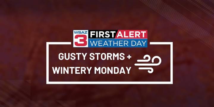 First Alert Weather Day: Gusty winds and storms expected