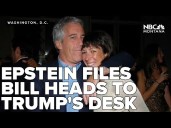 House and Senate pass bill releasing Epstein files, sending it to Trump
