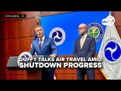 LIVE: Duffy Speaks from Chicago's O'Hare on air traffic impact during shutdown