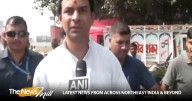 JJD’s Tej Pratap Yadav visits polling booths in Mahua as first phase of Bihar election underway