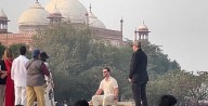 US President's Son Donald Trump Jr. Visits Taj Mahal