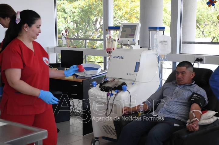 Por el Día Nacional del Donante Voluntario de Sangre, el CPH realizó una exitosa colecta de sangre y plaquetas por aféresis