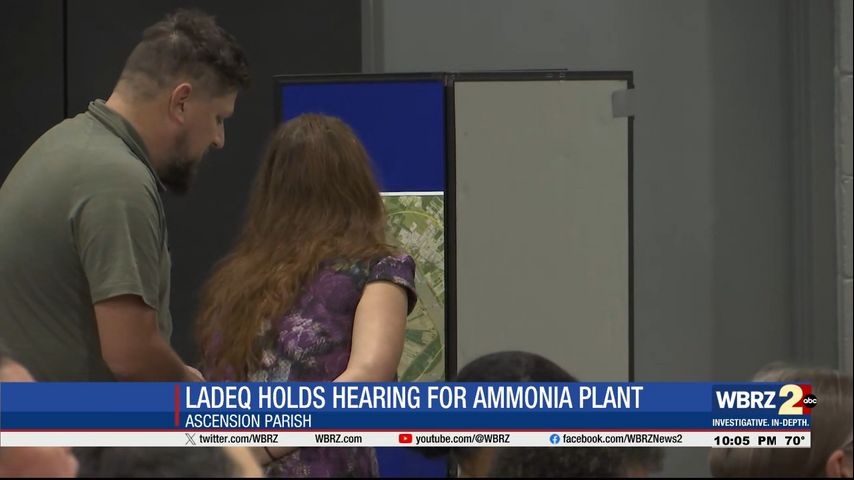 LDEQ holds public meeting about ammonia plant in Ascension Parish